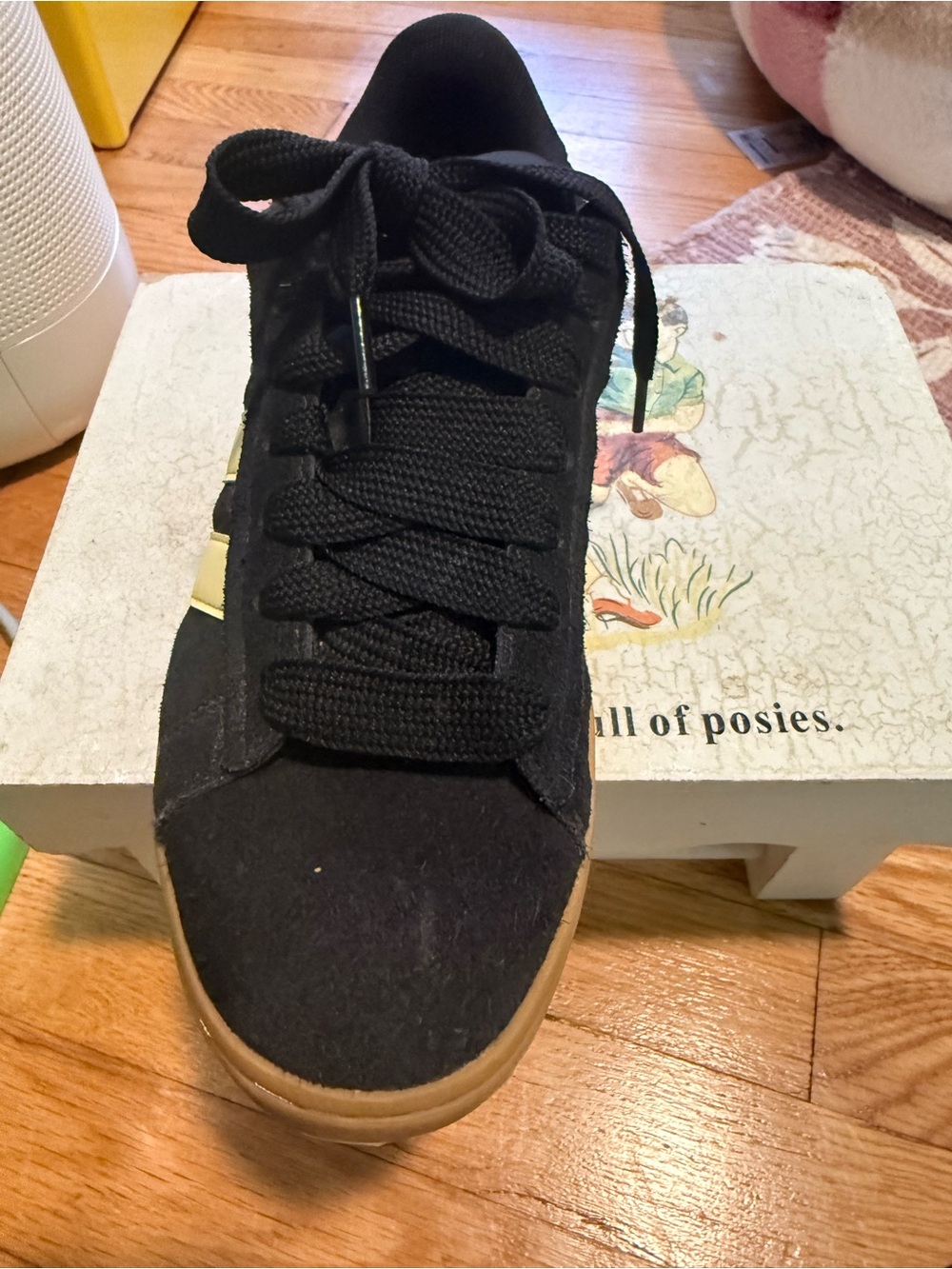 Adidas Black and Yellow Casual Shoes